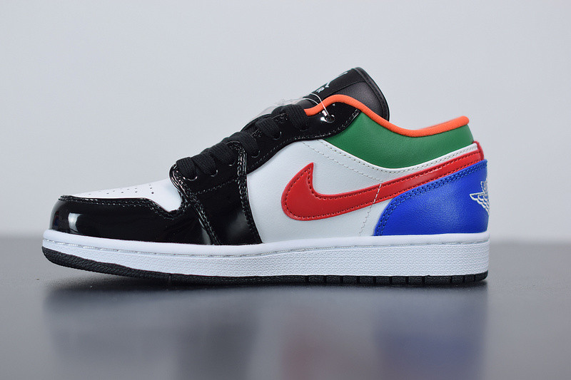 air jordan 1 low multi-color blacl toe cz4776-101