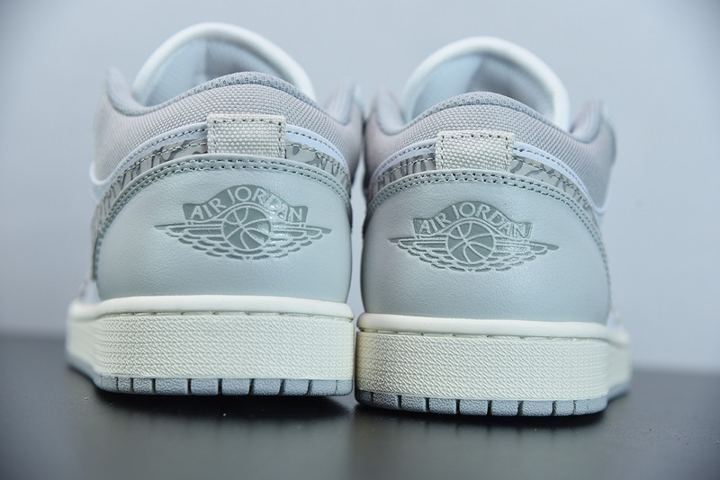 air jordan 1 low prm with grey elephant print dh4269-100