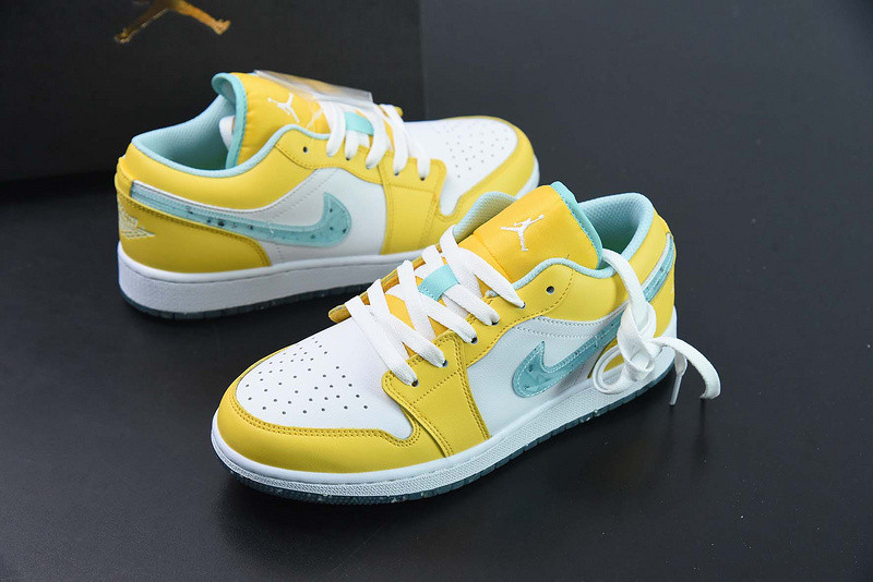 air jordan 1 low yellow white grind dx4375-800